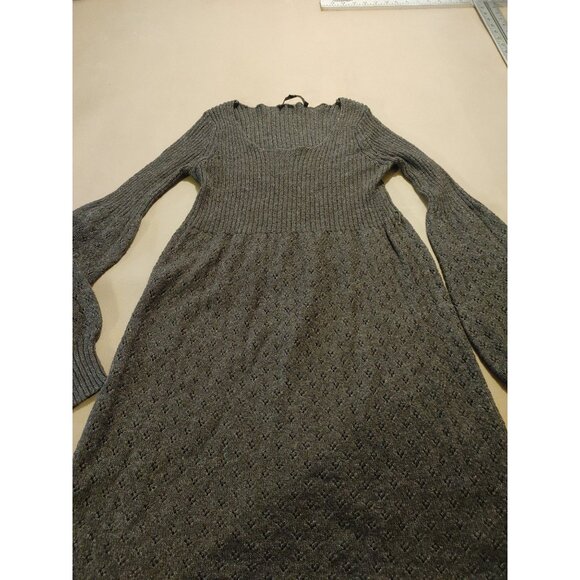 Hallhuber Trend Sweater Gray Dress Size Small Belt Loops Mohair Wool Nylon Poly - Picture 2 of 10